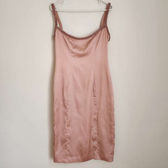 House of CB Camilla Pink Satin Dress As seen on Cassie in Euphoria Medium - Picture 3 of 14